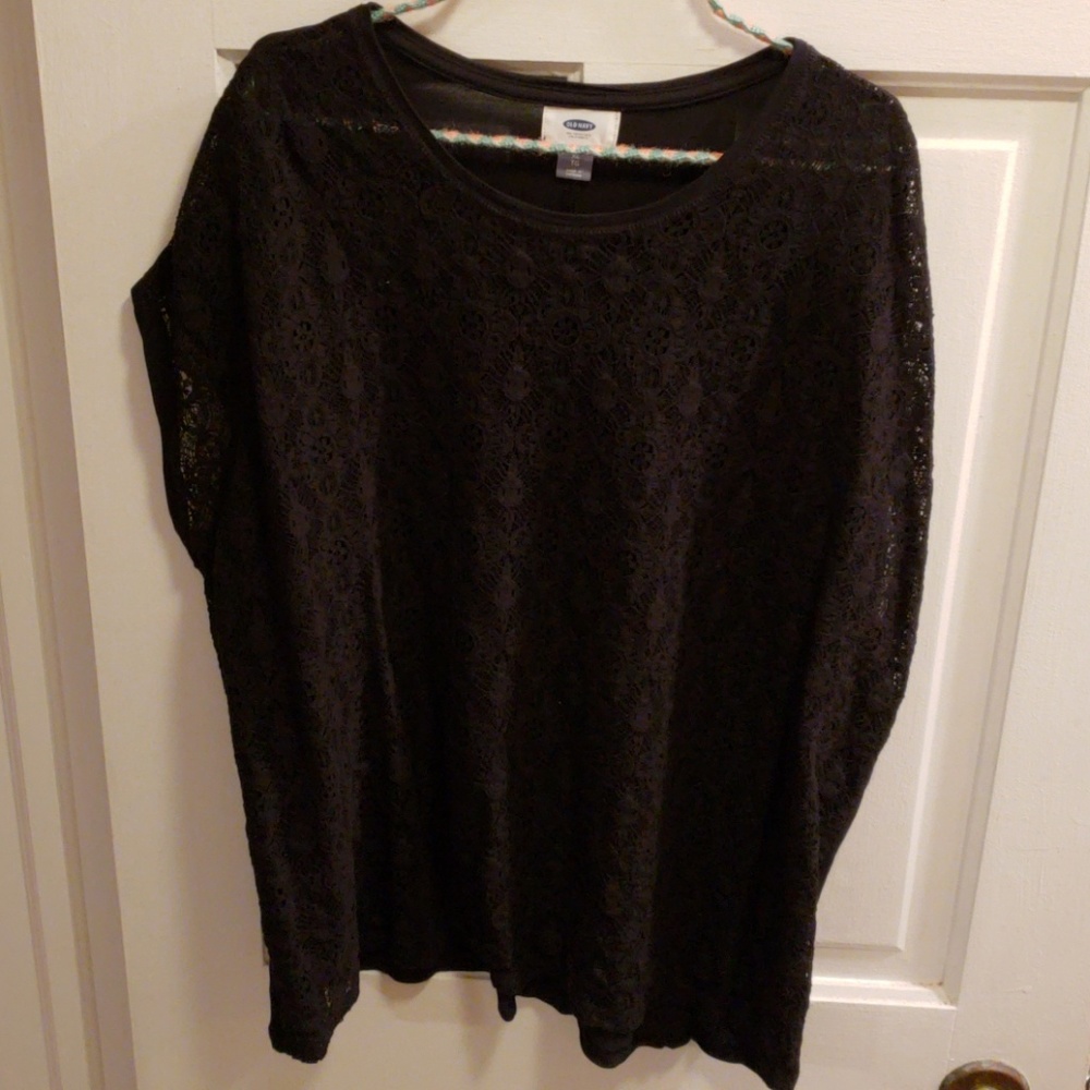 Old Navy Black Lace Top
